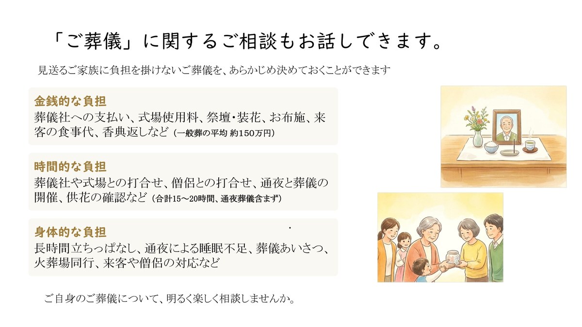 ご葬儀に関する相談内容の案内